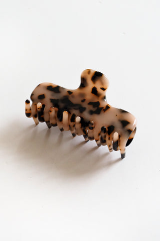 Tortoiseshell Rectangle Claw Clip