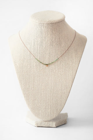 Tourmaline + Diamond Necklace