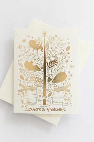 Tree Cats Holiday Greeting Card