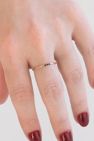 Tres Blue Sapphire Ring