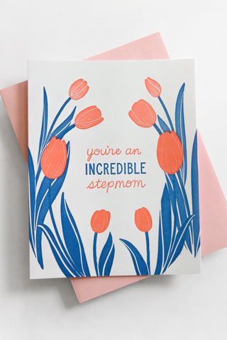 Tulips Stepmom Mother's Day Greeting Card