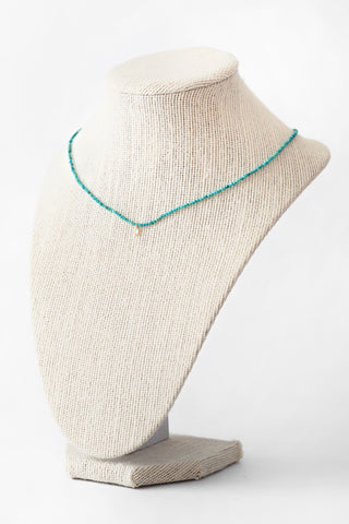 Turquoise + Diamond Necklace