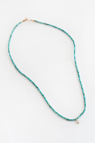 Turquoise + Diamond Necklace