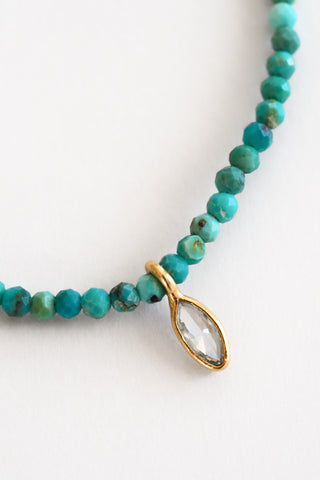 Turquoise + Diamond Necklace