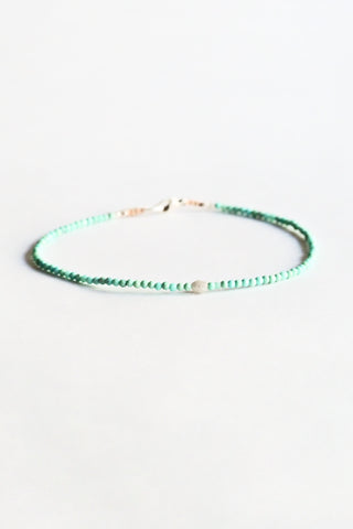 Turquoise + Grey Diamond Bracelet