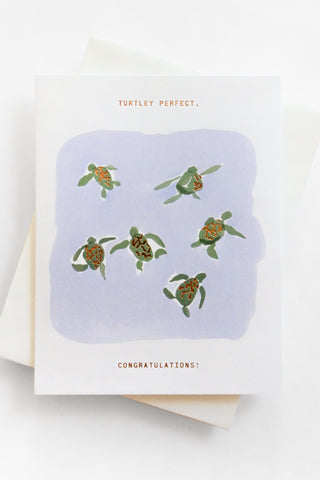 Turtley Perfect Congrats Greeting Card