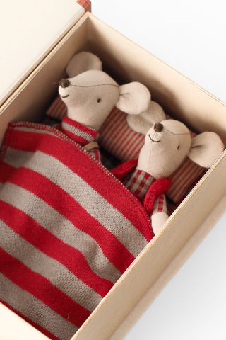 Twin Mice in Christmas Book