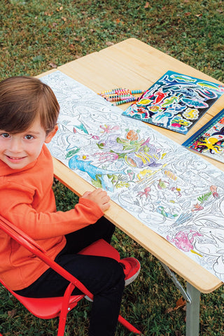 Under the Sea Fold-Out Coloring Book