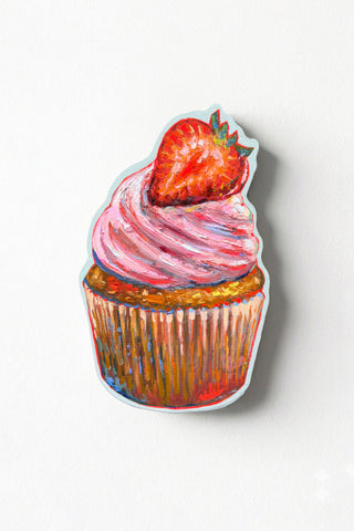 Vanilla Cupcake with Strawberry