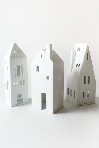 Medium Porcelain Village House