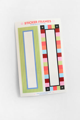 Vintage Patchwork Photobooth Sticker Frame