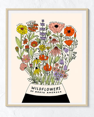Wildflowers of North America Screen Print