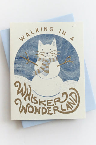 Walking in A Whisker Wonderland Greeting Card