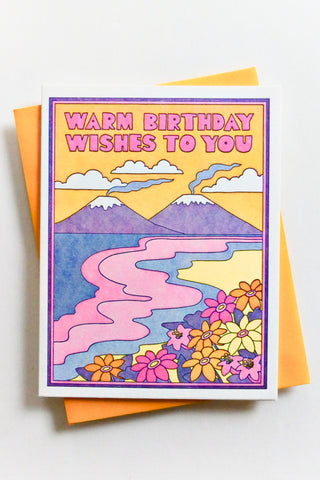 Warm Birthday Wishes To You Greeting Card