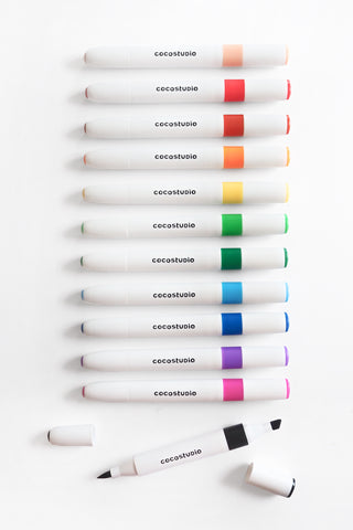 Washable Dual Tip Markers Set