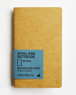 Watercolor Paper Spiral Ring Notebook