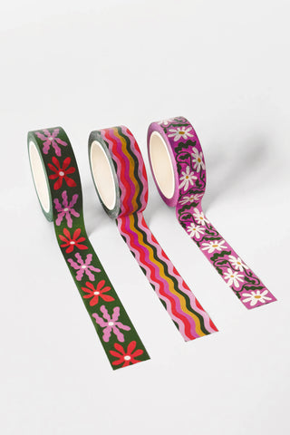 Wavy Daisy Washi Tape Set