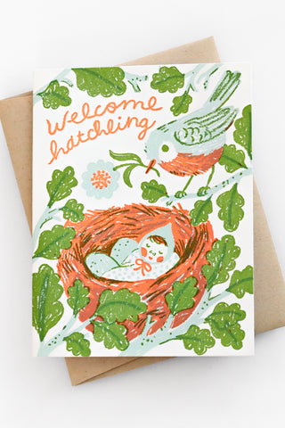 Welcome Hatchling Baby Greeting Card