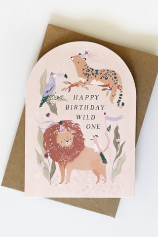 Wild One Birthday Greeting Card