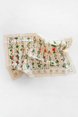 Wildflowers Organic Cotton Tea Towel