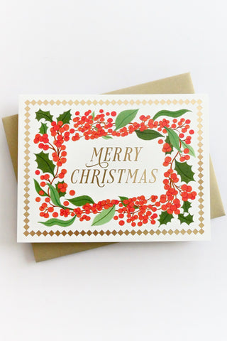 Winter Berries Greeting Card