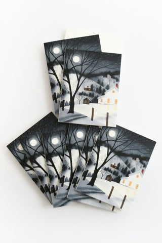 Winter Night Greeting Card Box