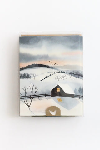Winter Twilight Greeting Card Box