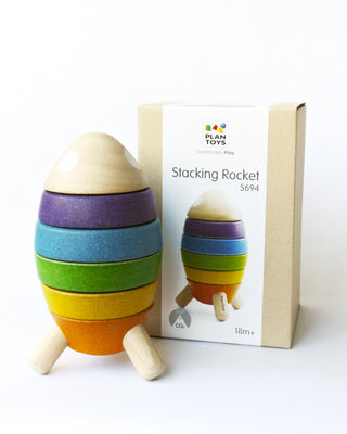 Wooden Stacking Rocket