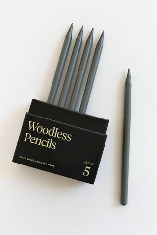 Woodless Graphite Pencils, 5PK