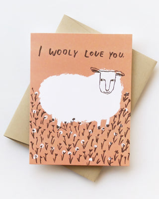 Wooly Love You Sheep Greeting Card