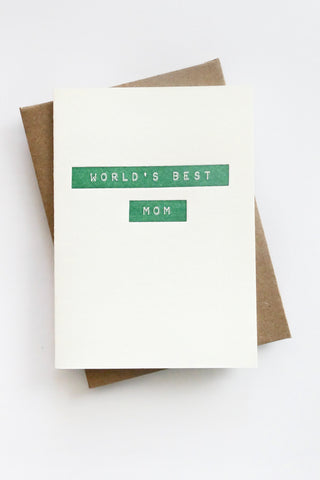 World's Best Mom Greeting Card