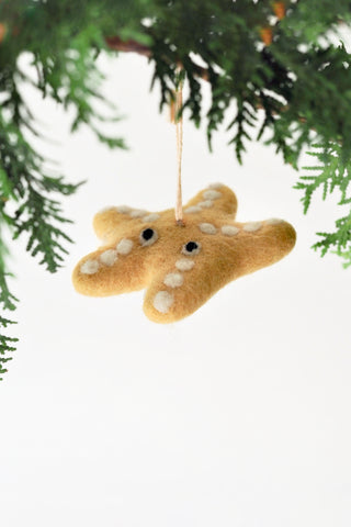 Yellow Starfish Felt Ornament