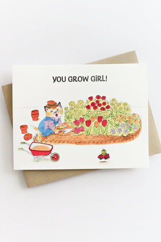 You Grow Girl! Greeting Card