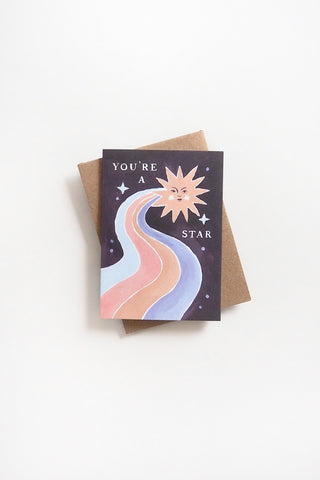 You're A Star Mini Greeting Card