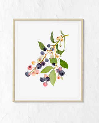 Wild Blueberries Art Print