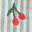 Cherry Blue Striped