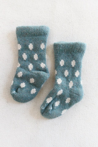 Dot Wool Cashmere Baby Socks