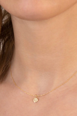 Asteria "one" Necklace 14k Gold + Diamonds