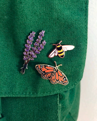 Pollinators Enamel Pin | Pins for Charity
