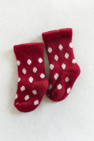 Dot Wool Cashmere Baby Socks