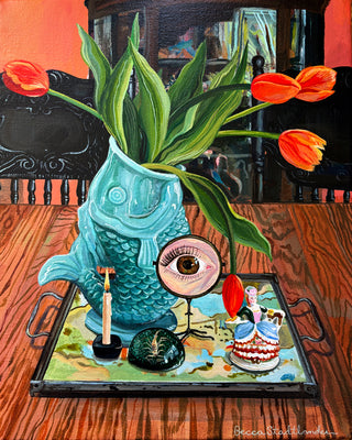 Tulips Still life With Eye Portrait