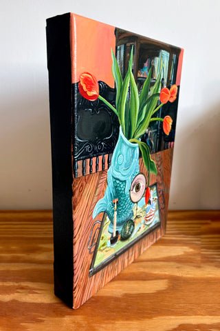 Tulips Still life With Eye Portrait