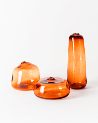 Blown Glass Bud Vase, Apricot