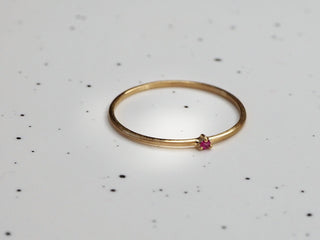 Tiny Ruby Ring