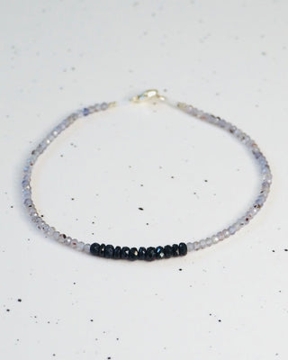 Iolite + Sapphire Bracelet