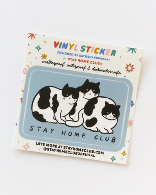 Stay Home Club Vinyl Sticker