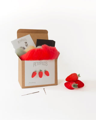 Strawberry Needle Felting Kit