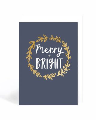 Merry & Bright Garland Greeting Card