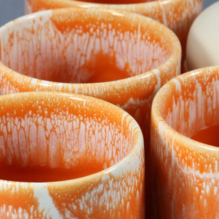 Ceramic Slurp Cup - Clementine