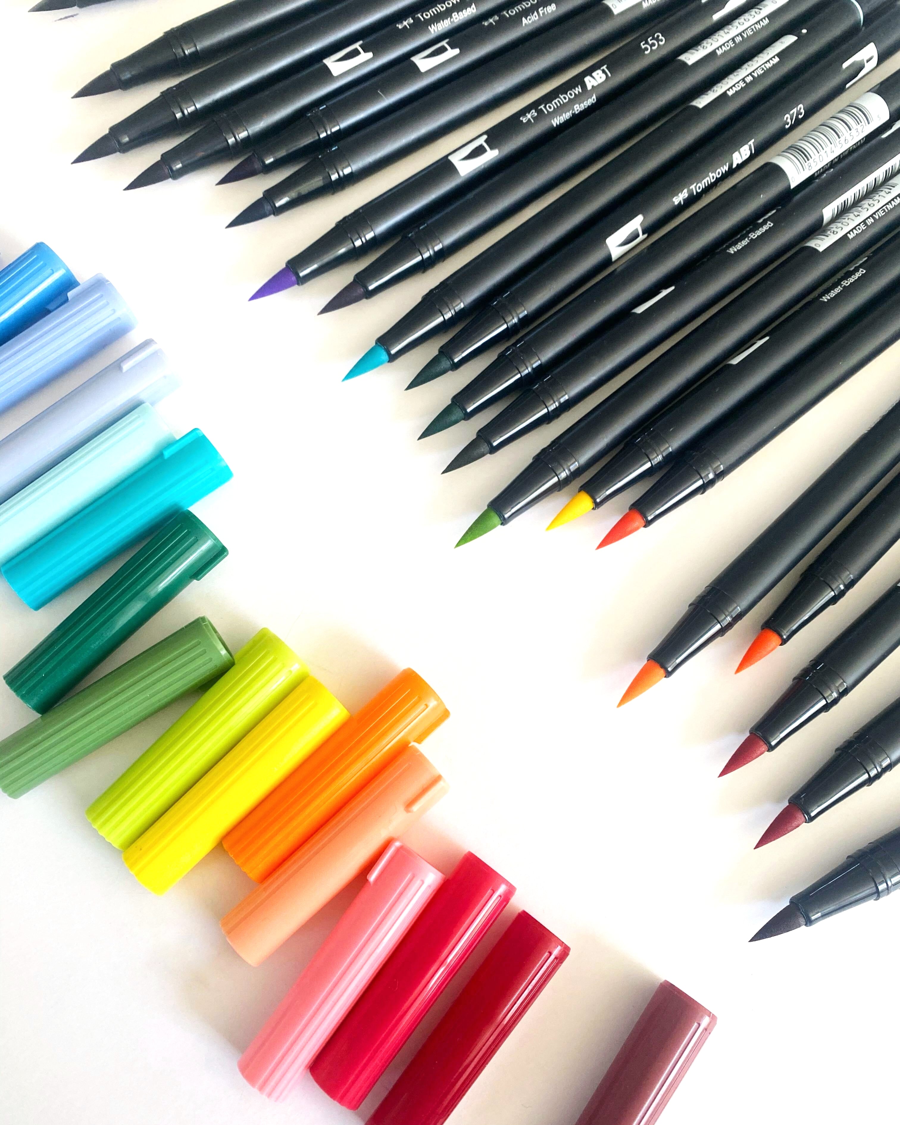 Tombow ABT Dual Brush Pen - 6 Color Set - Botanical